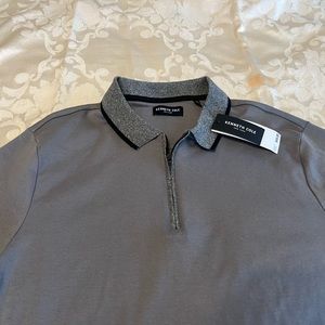 Kenneth Cole short sleeve polo style half-zip BNWT